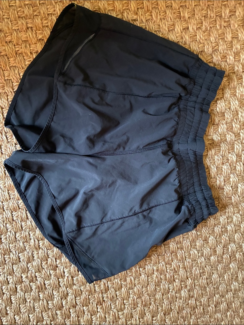 Black Lululemon Hottie Hot Shorts